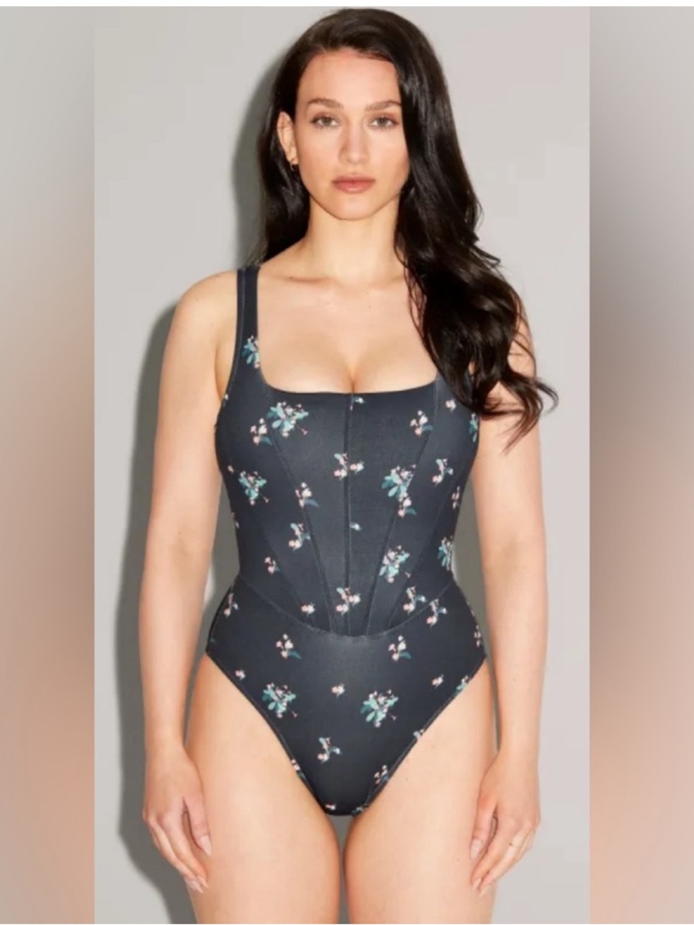 ТA3 Seamed Squarey Swimsuit Regular/Long Fit in Primrose